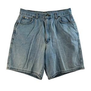 VINTAGE 2000's Y2K Chic Size 18 Denim Baggy Shorts Long 8” Bermuda Women's Light